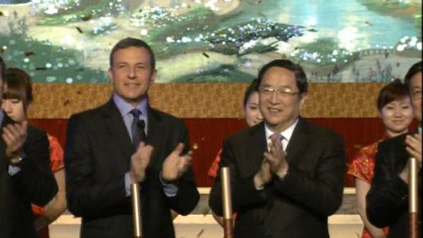 Disney CEO Bob Iger and Shanghai dignitaries took part in the ceremonial groundbreaking for the Shanghai Disney Resort on Friday, April 08, 2011.