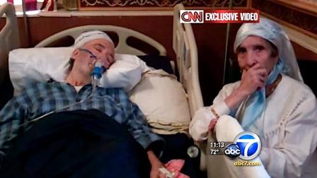 A news crew found Abdel Basset Ali al-Megrahi, the convicted Lockerbie bomber, in a coma, according to his family.