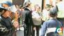 People talk to police officers after a 7.4-magnitude earthquake struck Guatemala on Wednesday, Nov. 7, 2012.