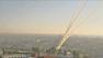 Rockets are seen fired into the air in this file photo.