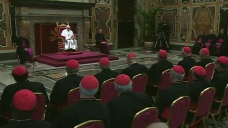 Pope Francis met with the College of Cardinals on Friday, March 15, 2013.