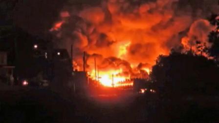 An entire town in Quebec, Canada, was evacuated after a train carrying crude oil derailed and caught fire on Saturday, July 6, 2013.