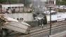 Emergency personnel respond to the scene of a train derailment in Santiago de Compostela, Spain, on Wednesday, July 24, 2013.