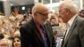 British physicist Peter Higgs, right, talks with Belgian physicist Francois Englert prior to a scientific seminar in Meyrin near Geneva, Switzerland, Wednesday, July 4, 2012.