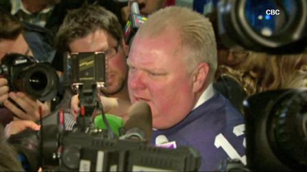 Toronto Mayor Rob Ford speaks to the media in this undated file photo.
