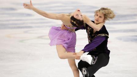 Meryl Davis and Charlie White of the United States compete in the ice dance free dance figure skating finals at the Iceberg Skating Palace during the 2014 Winter Olympics, Monday, Feb. 17, 2014, in Sochi, Russia.