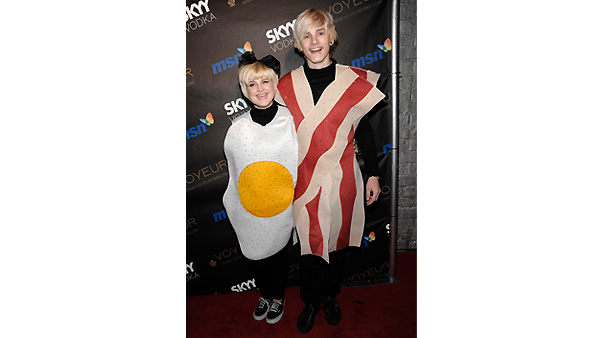 Kelly Osbourne and model Luke Worrall arrive at Heidi Klum's 10th annual Halloween party in West Hollywood, Oct. 31 , 2009
