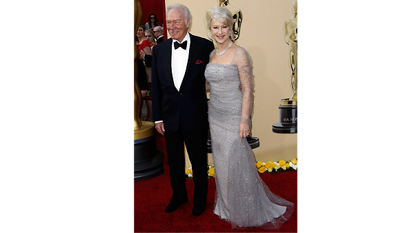 Helen Mirren and Christopher Plummer arrive during the 82nd Academy Awards Sunday, March 7, 2010.