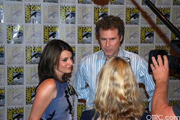 Comedians Tina Fey and Will Ferrell at Comic-Con 2010 in San Diego