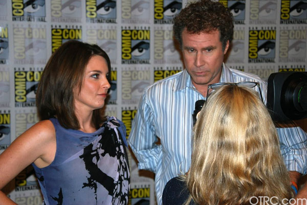 Comedians Tina Fey and Will Ferrell at Comic-Con...