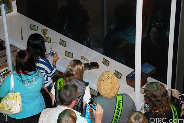 Fans view the 'Harry Potter' exhibit at...