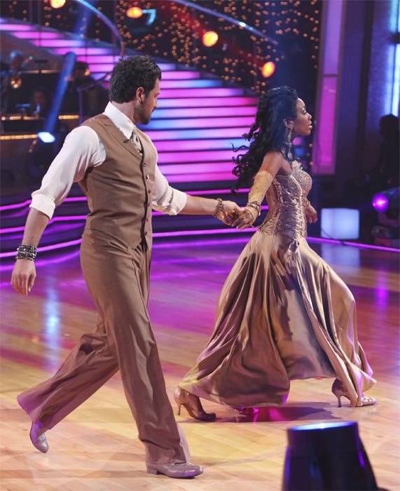 Brandy Norwood and Maksim Chmerkovskiy perform...