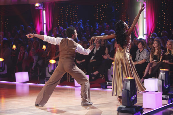 Brandy Norwood and Maksim Chmerkovskiy perform...