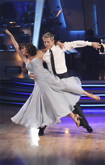 Jennifer Grey and Derek Hough perform on...