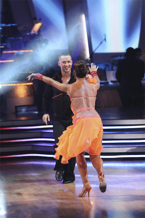 Mike 'The Situation' Sorrentino and Karina Smirnoff perform on 'Dancing With the Stars,' Monday, Sept.  20, 2010. The judges gave the couple 15 points out of 30.