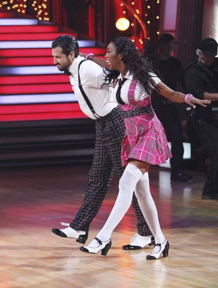 Brandy Norwood and Maksim Chmerkovskiy perform...