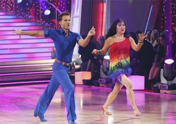 Margaret Cho and Louis van Amstel perform on...