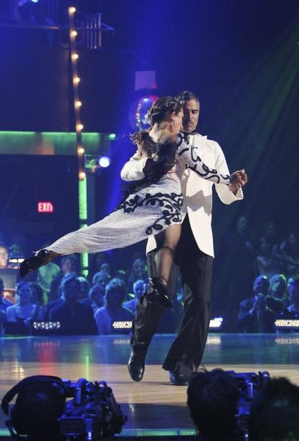 Rick Fox and Cheryl Burke perform on 'Dancing With the Stars,' Monday, Oct. 11, 2010. The judges gave the couple 39 points out of 60.
