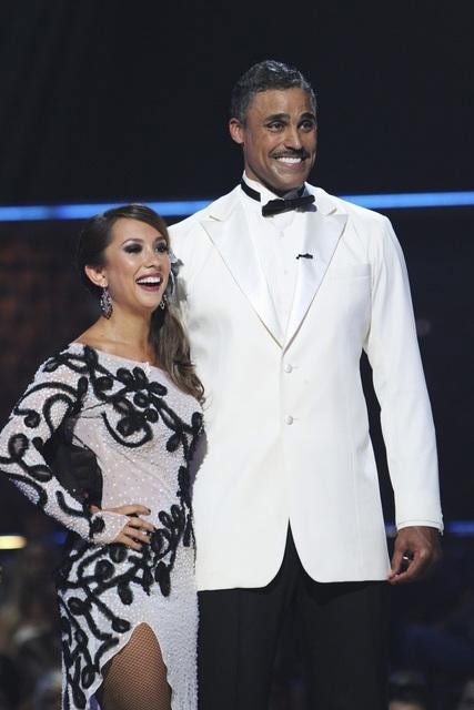 Rick Fox and Cheryl Burke perform on 'Dancing...