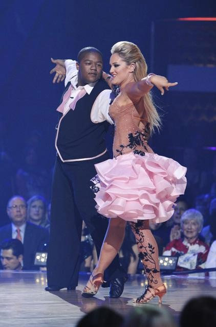 Kyle Massey and Lacey Schwimmer perform on...