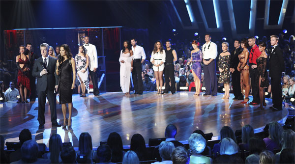The remaining nine couples are seen with hosts...