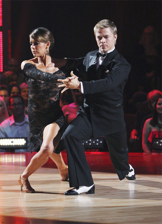 Jennifer Grey and Derek Hough entertain the...