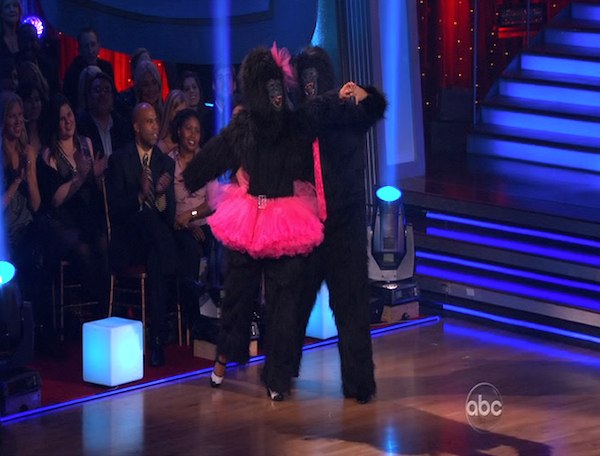 Bristol Palin and Mark Ballas perform to the 'Monkees' theme on 'Dancing With the Stars,' Monday, Oct. 18, 2010. The judges gave the couple 18 points out of 30.
