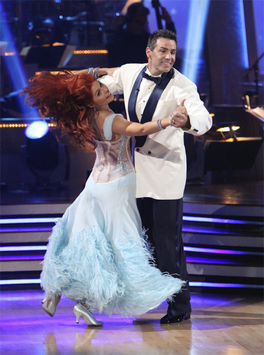 Kurt Warner and Anna Trebunskaya perform to the...