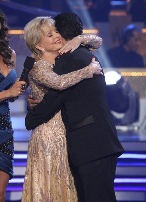 Florence Henderson and Corky Ballas react to...