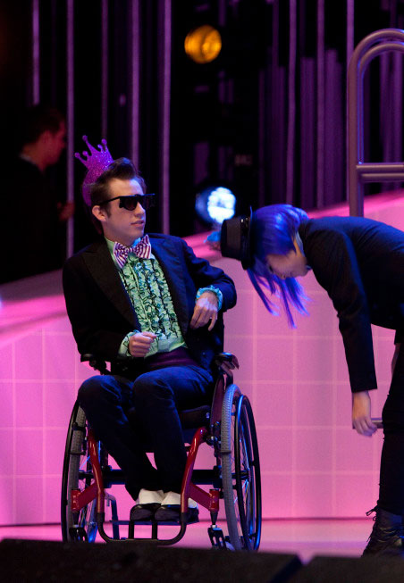Kevin McHale performs in the 'Rocky Horror'...