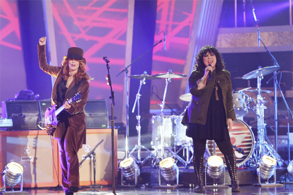 Heart stopped by and sang their hit single...