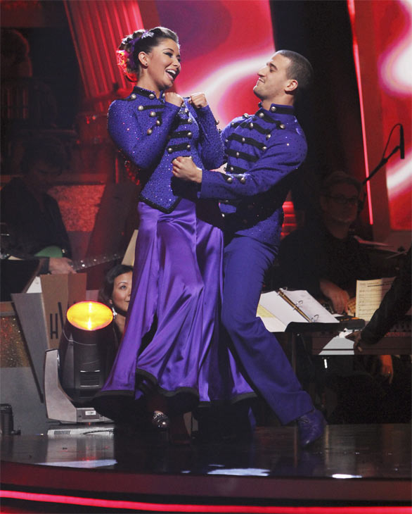 Bristol Palin and Mark Ballas react to being...