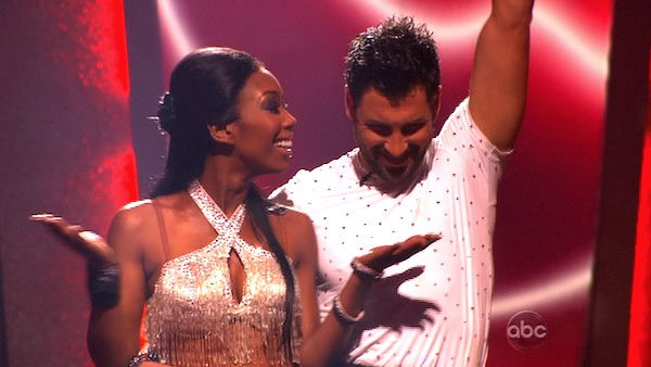 Brandy and Maksim Chmerkovskiy react to being on...