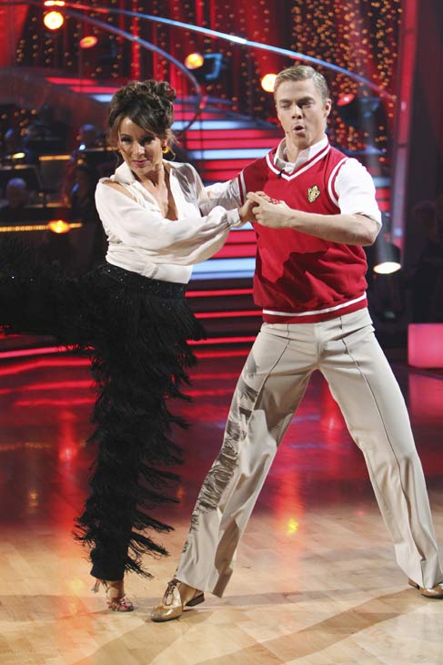 Jennifer Grey and Derek Hough perform on...
