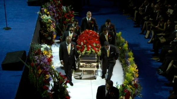 Image from the Michael Jackson Public Memorial Service