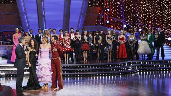 Kathy Ireland and Tony Dovolani on 'Dancing With the Stars: The Results Show', Sept. 29, 2009