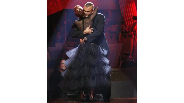 Chuck Liddell and Anna Trebunskaya on 'Dancing With the Stars: The Results Show', Sept. 29, 2009