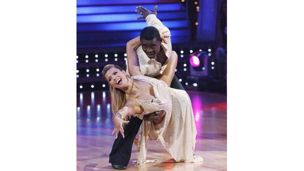 Michael Irvin and Anna Demidova perform during 'Dancing With the Stars,' Oct. 12, 2009