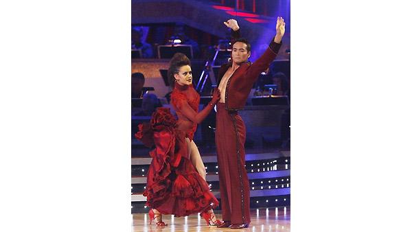 Mark Dacascos and Lacey Schwimmer perform on 'Dancing With the Stars', Monday, October 19, 2009.