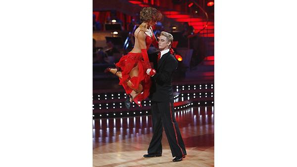 Aaron Carter and Karina Smirnoff  perform on 'Dancing With the Stars', October 19, 2009