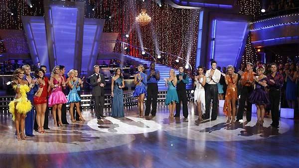 Celebrity competitors perform during 'Dancing With the Stars,' October 26, 2009
