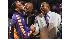 Magic Johnson at Lakers-Clippers game in L.A.,...