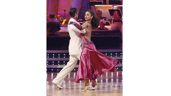 Mya and Dmitry Chaplin perform during 'Dancing With the Stars,' Monday, November 2, 2009