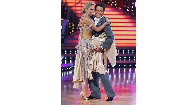 Donny Osmond and Kym Johnson perform during 'Dancing With the Stars,' Monday, November 2, 2009
