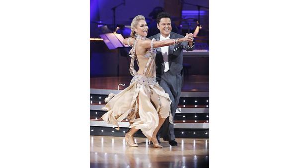 Donny Osmond and Kym Johnson perform during 'Dancing With the Stars,' Monday, November 2, 2009