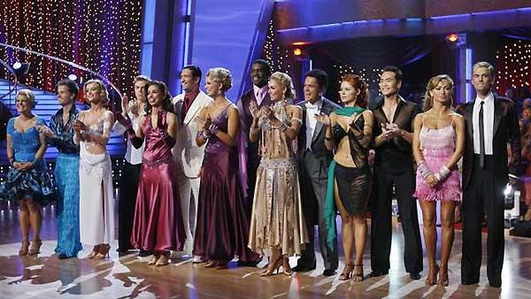 Celebrity competitors perform during 'Dancing With the Stars,' Monday, November 2, 2009