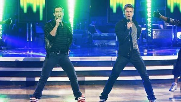 Dancers Mark Ballas and Derek Hough debuted as the Ballas Hough Band on 'Dancing' Nov. 3 2009