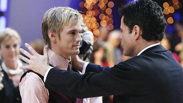 Aaron Carter and Donny Osmond are seen on 'Dancing With the Stars: The Results Show,' November 10, 2009