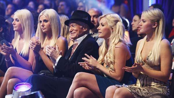 Hugh Hefner and 'The Girls Next Door' were in the studio audience at 'Dancing With the Stars: The Results Show,'  November 10, 2009