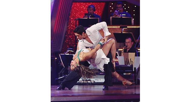 Mya and Dmitry Chaplin perform during 'Dancing With the Stars,' November 16, 2009